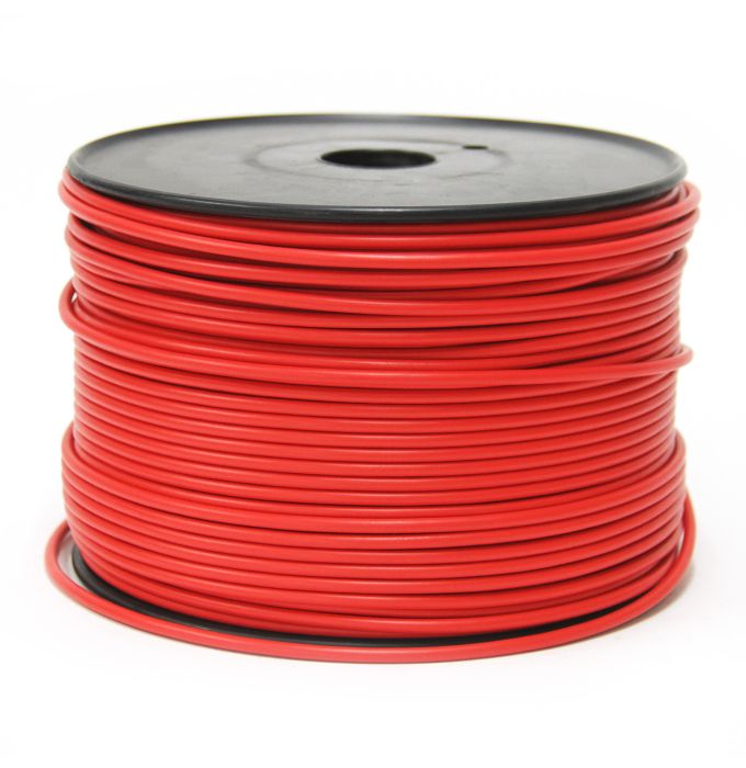 Fil électrique simple Fil 1 brin 14 GA rouge 500' SMARTOW pour remorque