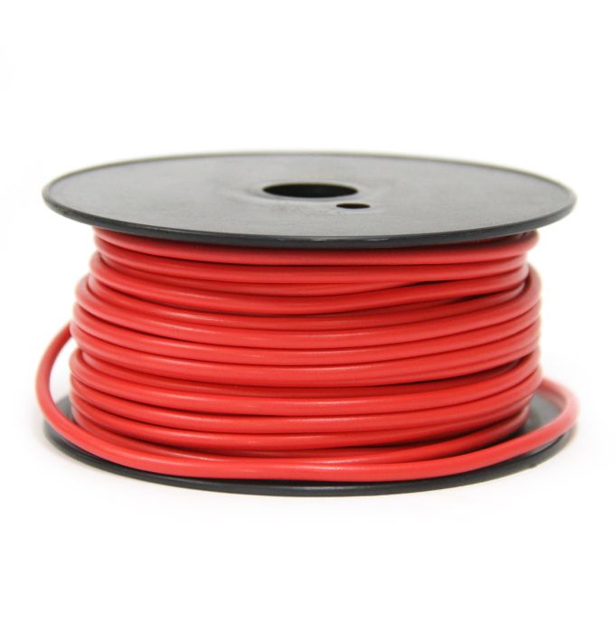 Fil électrique simple Fil 1 brin 14 GA rouge 100' SMARTOW pour remorque