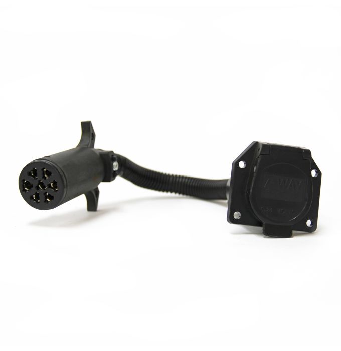 Adaptateur Adaptateur 7 brins ronds (auto) à 7 brins plats (remorque) SMART pour remorque