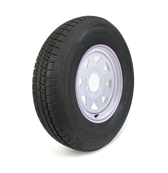 Remorque Pneu radial 235/80R16 10 plis 3300 lbs Castle Rock et jante 16