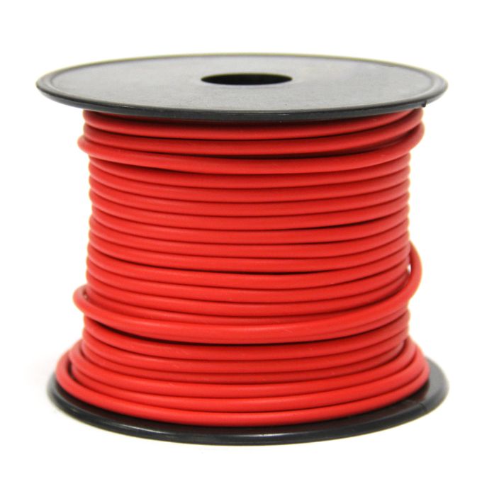 Fil électrique simple Fil 1 brin 16 GA rouge 100' SMARTOW pour remorque