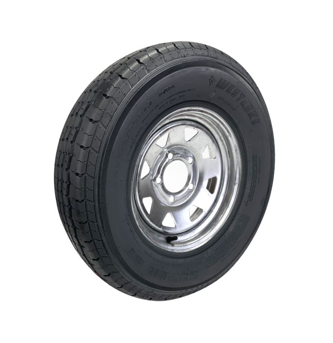 Remorque Pneu Radial 175/80R13 6 plis 1360 lbs Westlake et jante 13