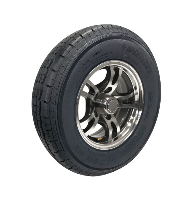 Remorque Pneu Radial 175/80R13 6 plis 1360 lbs Westlake et jante 13