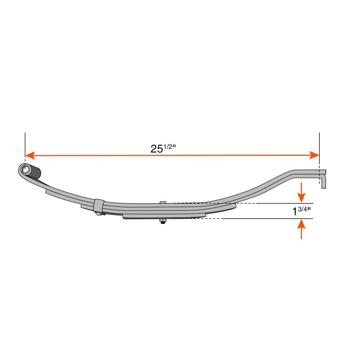 Pièces Ressort glissière 5L 3500 lbs 25 1/2